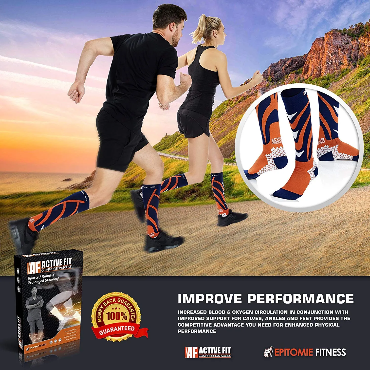 Active Fit Compression Socks (Men & Women)