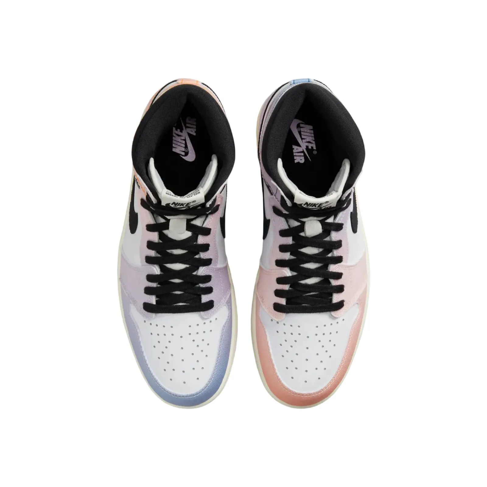 Air Jordan 1 High Skyline Vivid Orange Black Iced Lilac True Blue Sail