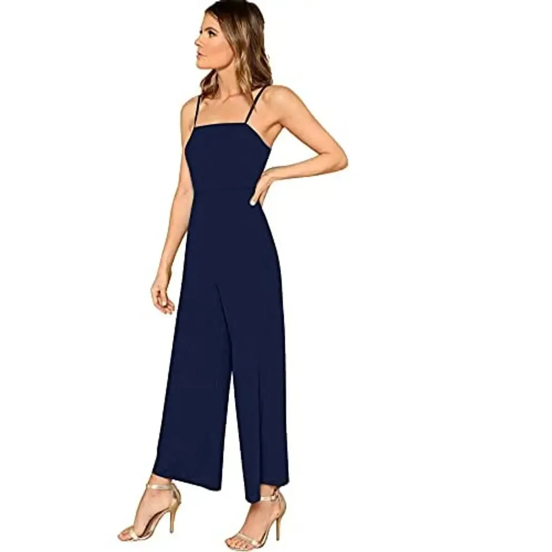 Alekya Women's Maxi Jumpsuits 088-N.Blue-XL