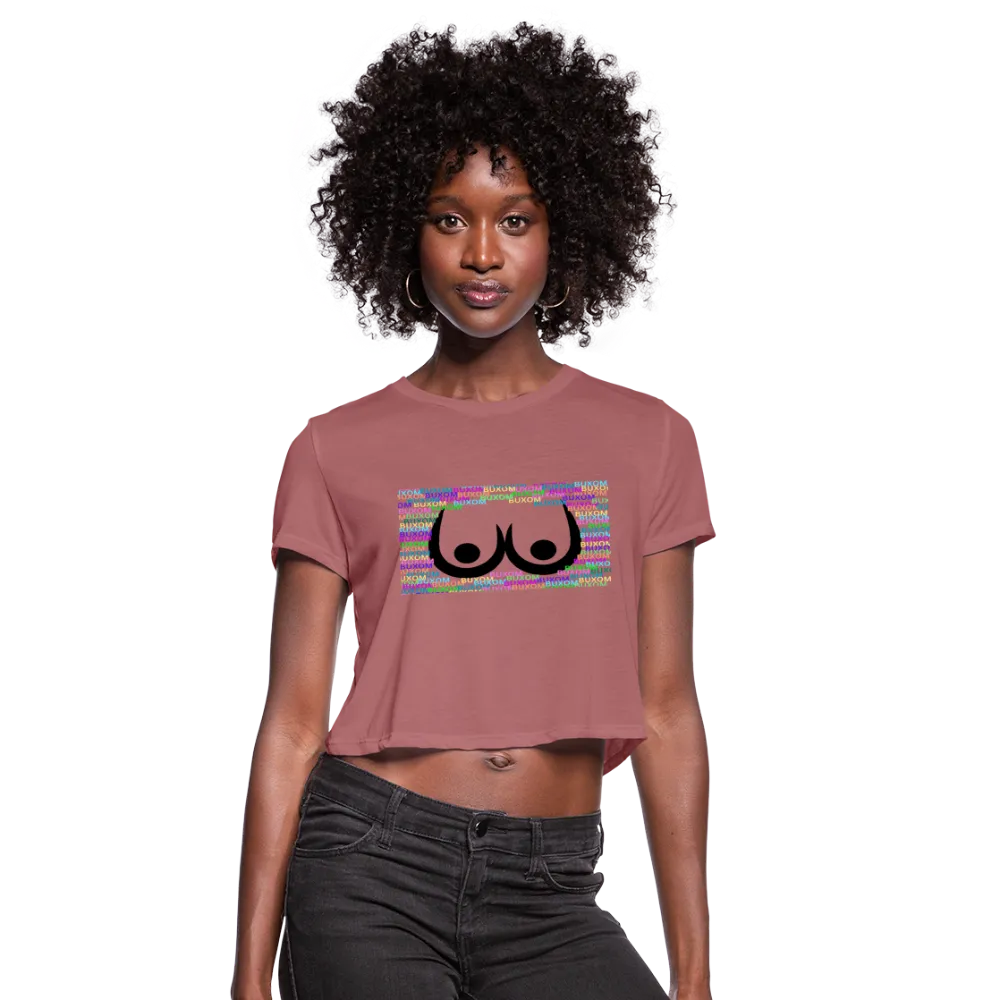 Buxom Women's Cropped T-Shirt - Ships from The US