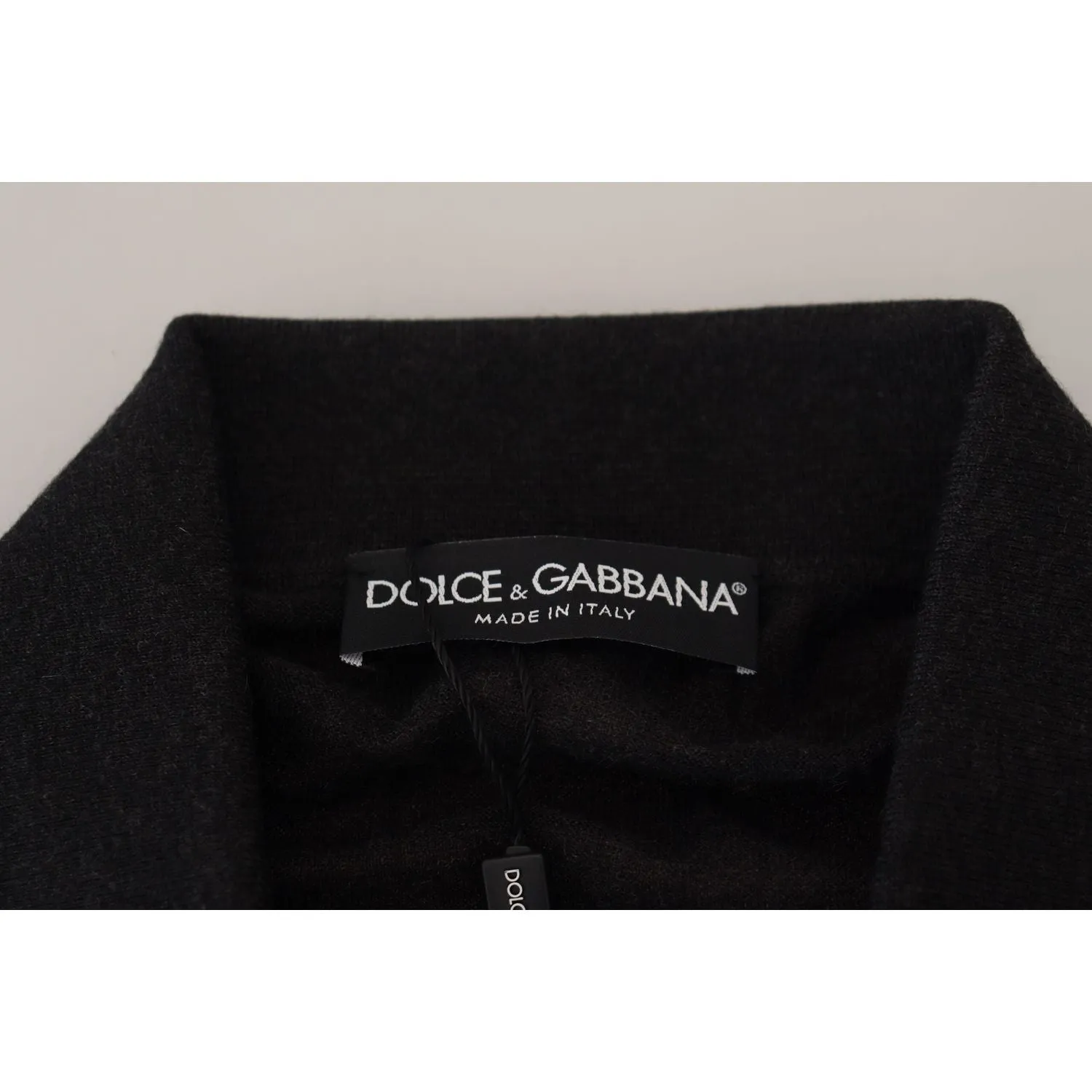 Dolce & Gabbana Elegant Black Cashmere Pullover Sweater