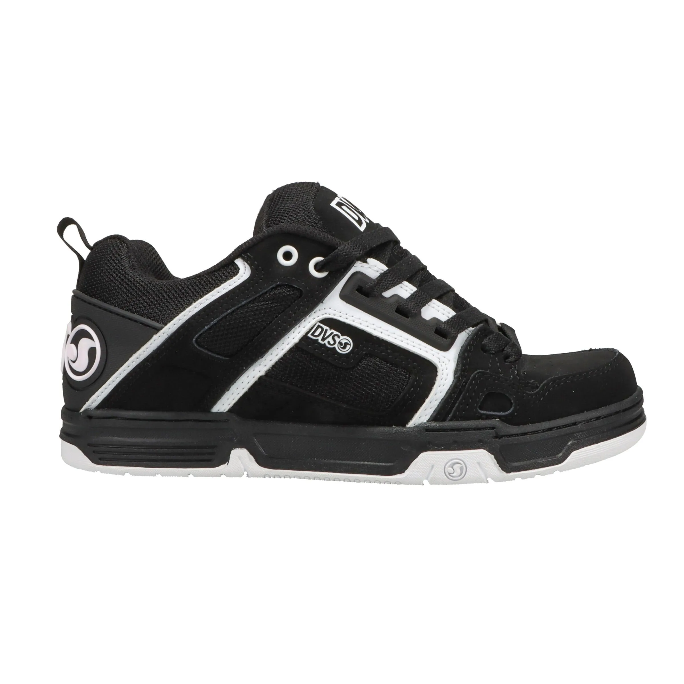 DVS Comanche Black White Leather