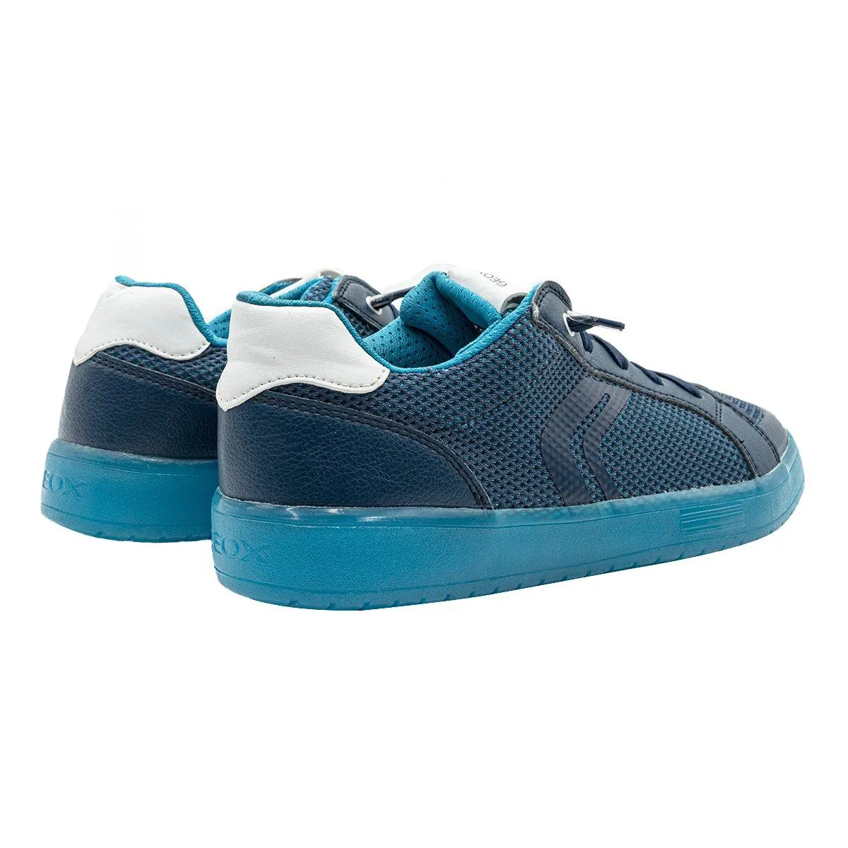 Geox J. Kommodor Low-Top Sneakers Fabric Blue Colour For Men