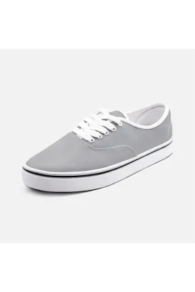 Gray Unisex Canvas Sneakers