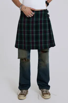 Green Check Mini Fraser Kilt