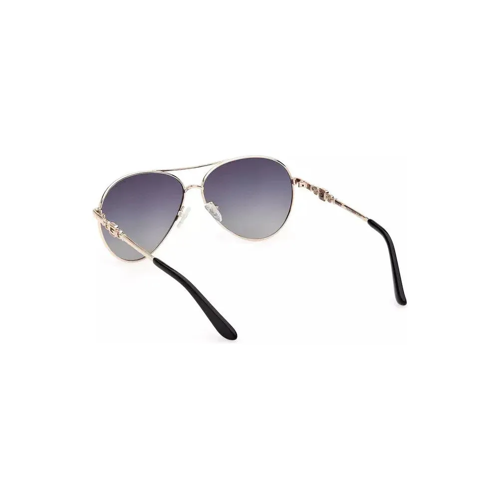 Guess Jeans Gold Metal Women Sunglass