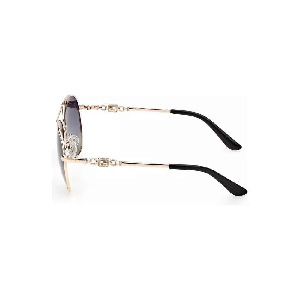 Guess Jeans Gold Metal Women Sunglass