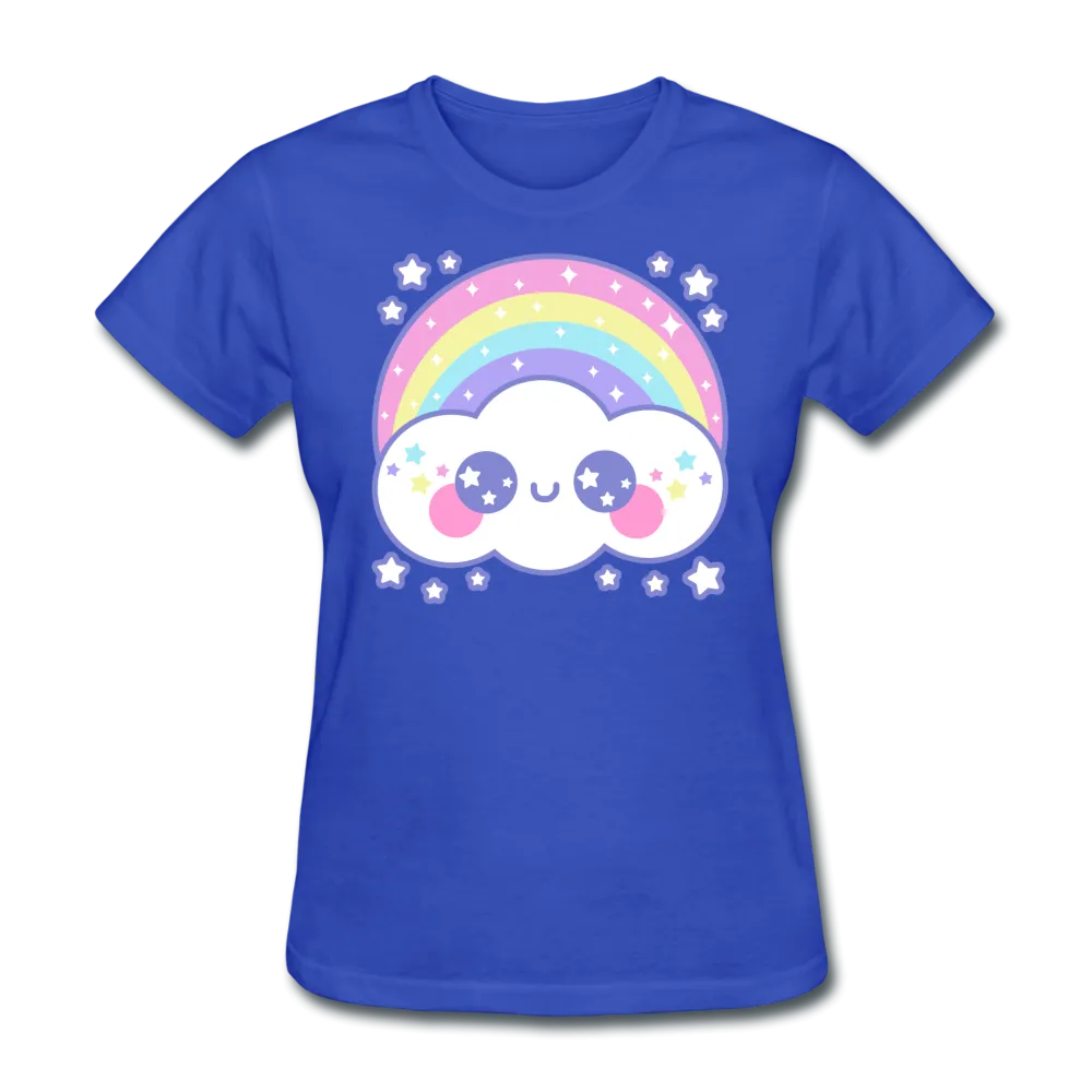 Happy Rainbow Cloud Women's T-Shirt