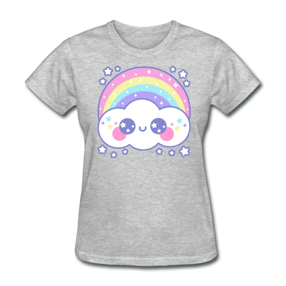 Happy Rainbow Cloud Women's T-Shirt