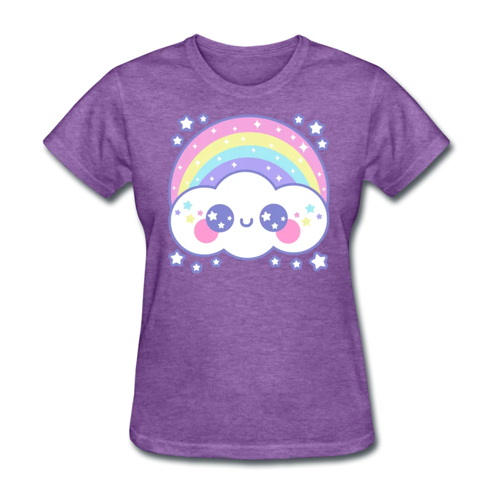 Happy Rainbow Cloud Women's T-Shirt