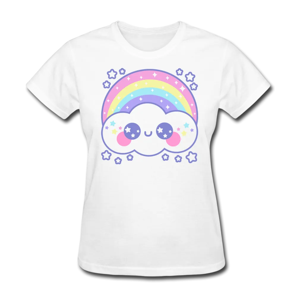 Happy Rainbow Cloud Women's T-Shirt