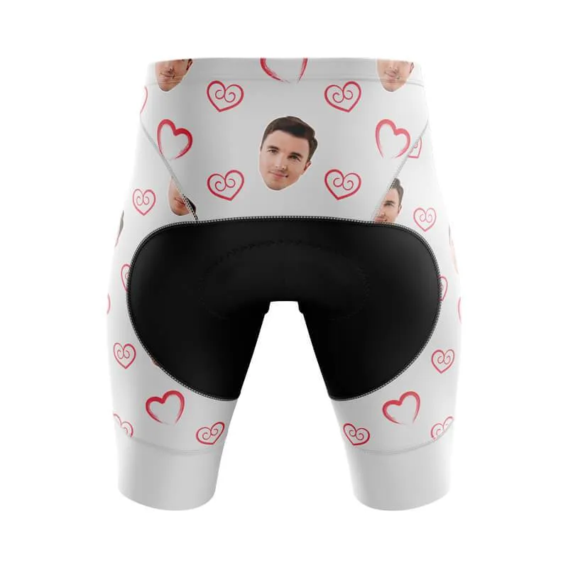 I heart you Custom Face Shorts (white)