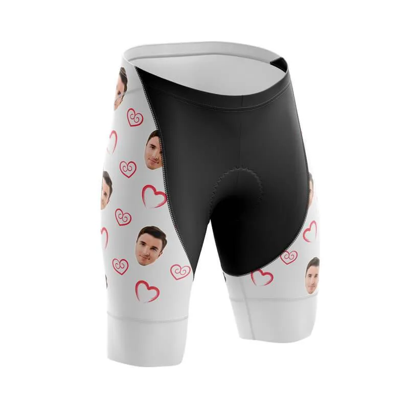 I heart you Custom Face Shorts (white)