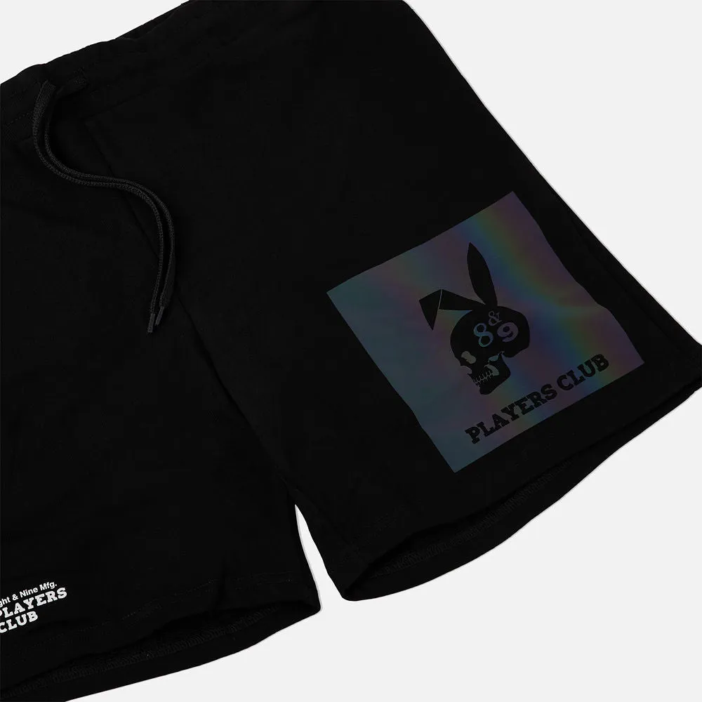 Iridescent Terry Shorts Black