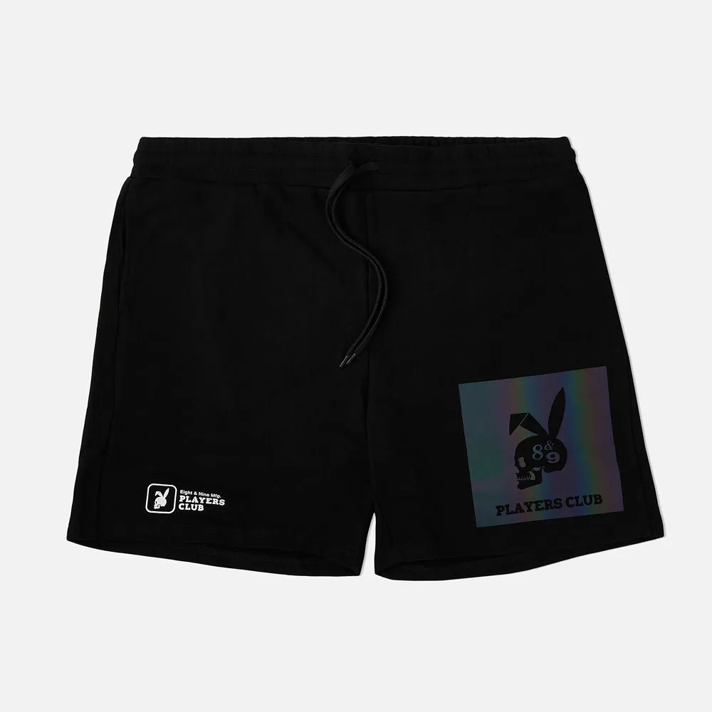 Iridescent Terry Shorts Black