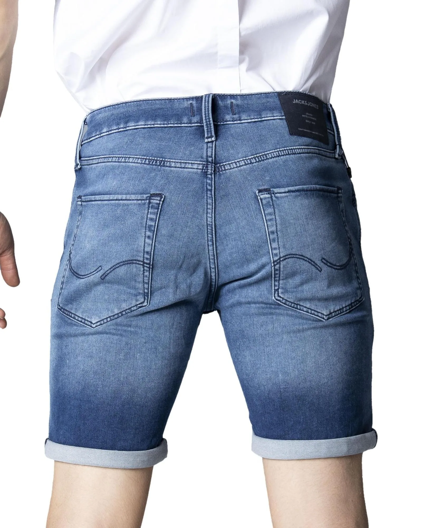 Jack & Jones Jnr Sonny 120 Ripped Denim Shorts for Men