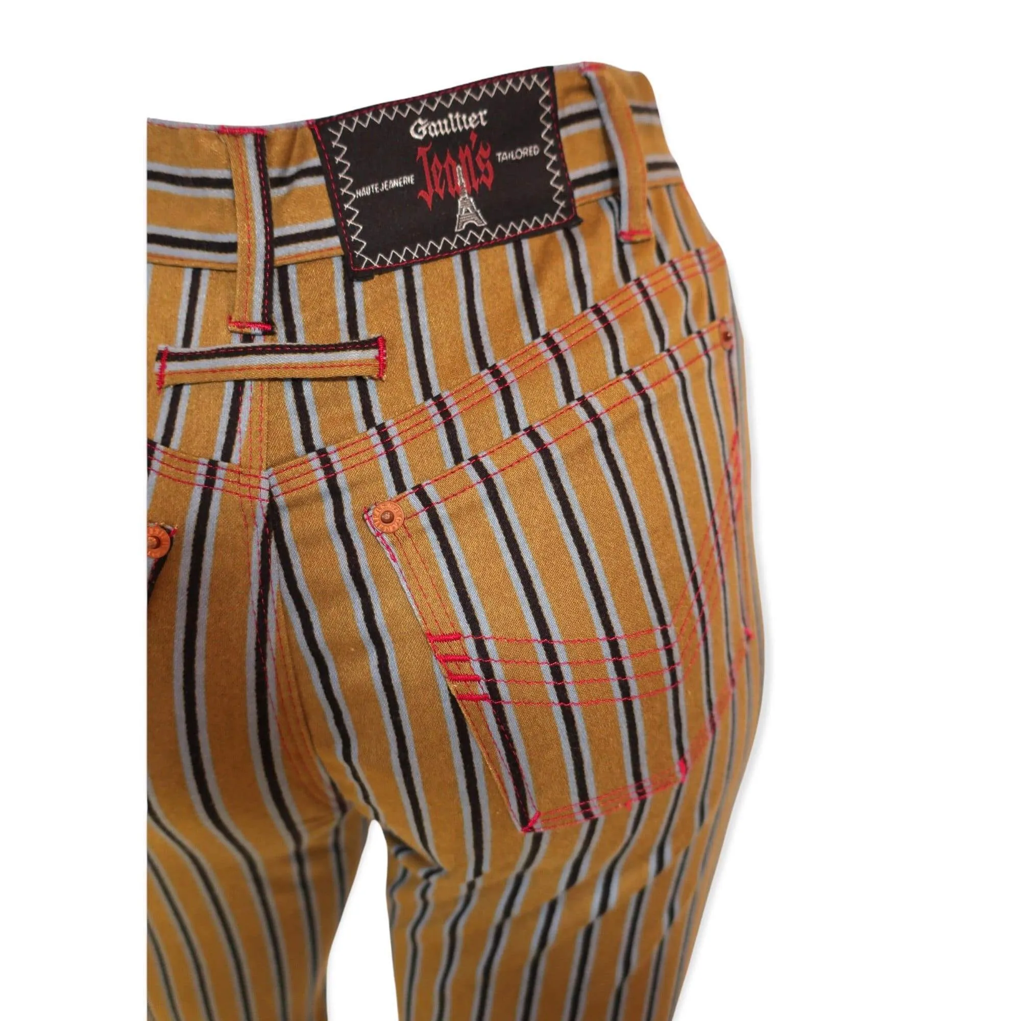 Jean Paul Gaultier Striped Jeans