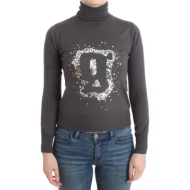 John Galliano Elegant Virgin Wool Turtleneck Sweater