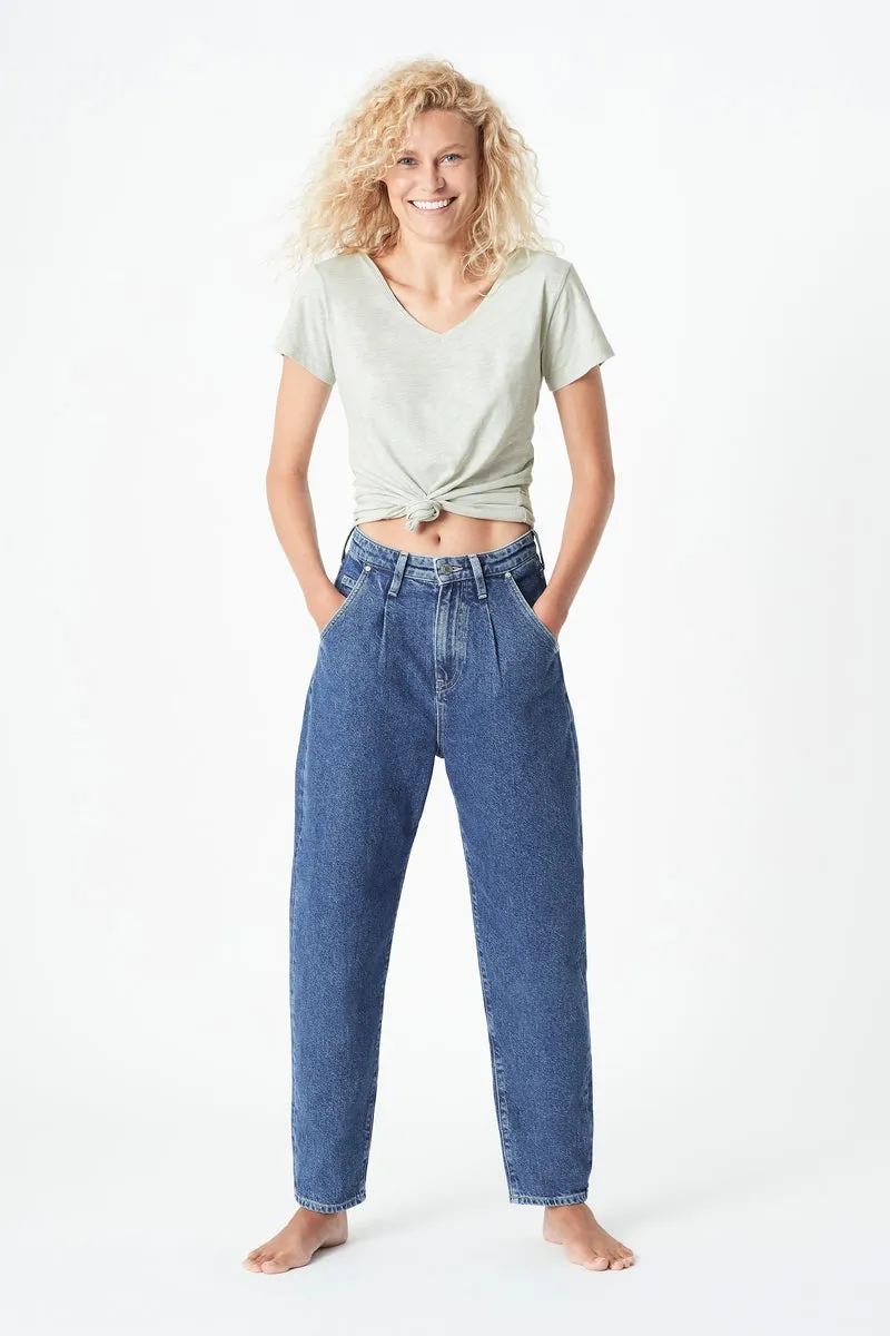 Laura Jeans - Dark Recycled Blue