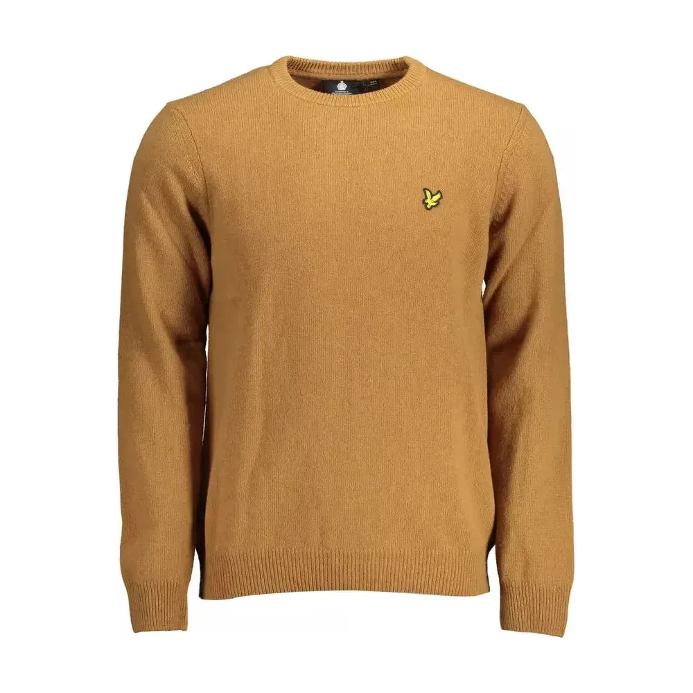 Lyle & Scott Brown Wool Men Sweater