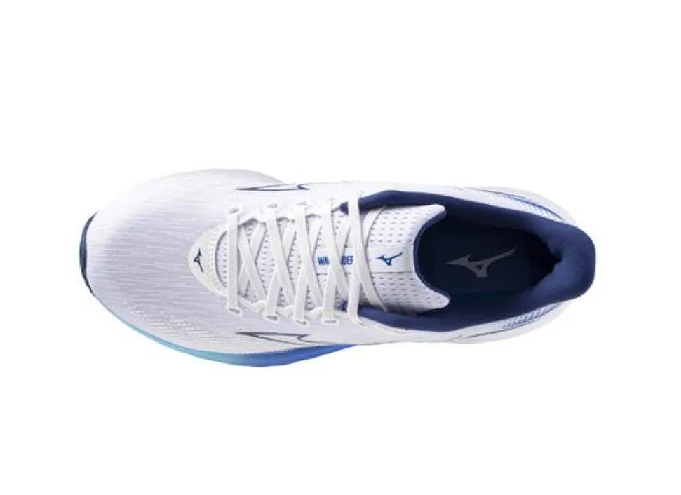 Mizuno Men's Wave Rider 28 - White/Estate Blue