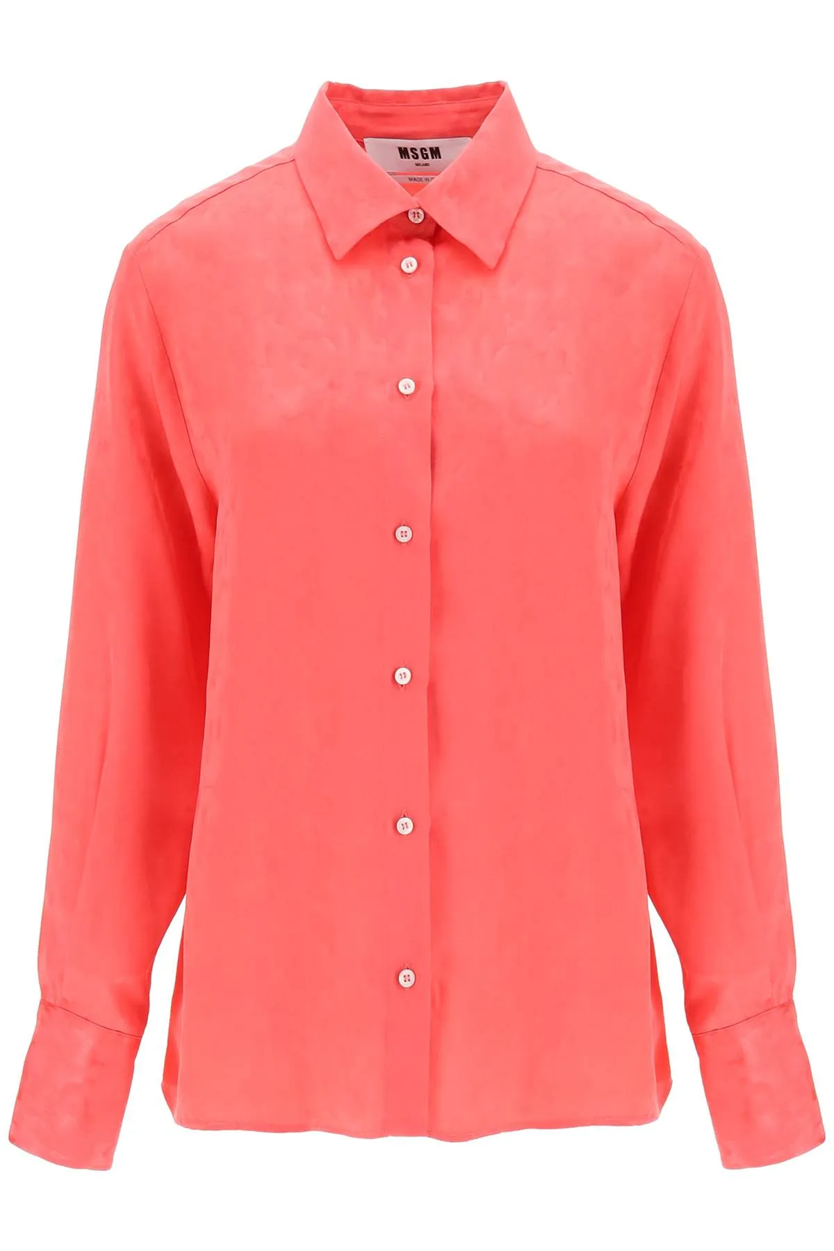 Msgm jacquard satin shirt