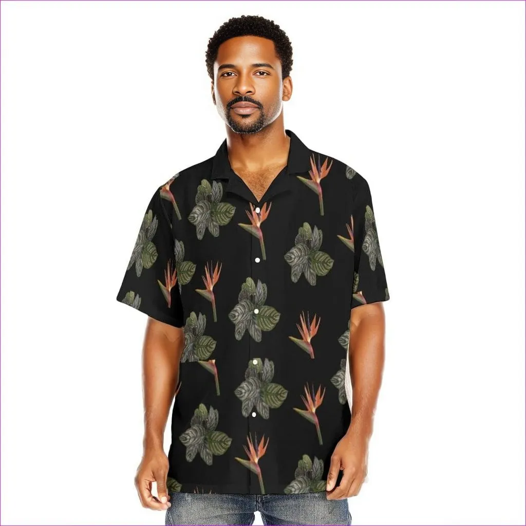 Paradise Men's Hawaiian Shirt With Button Closure