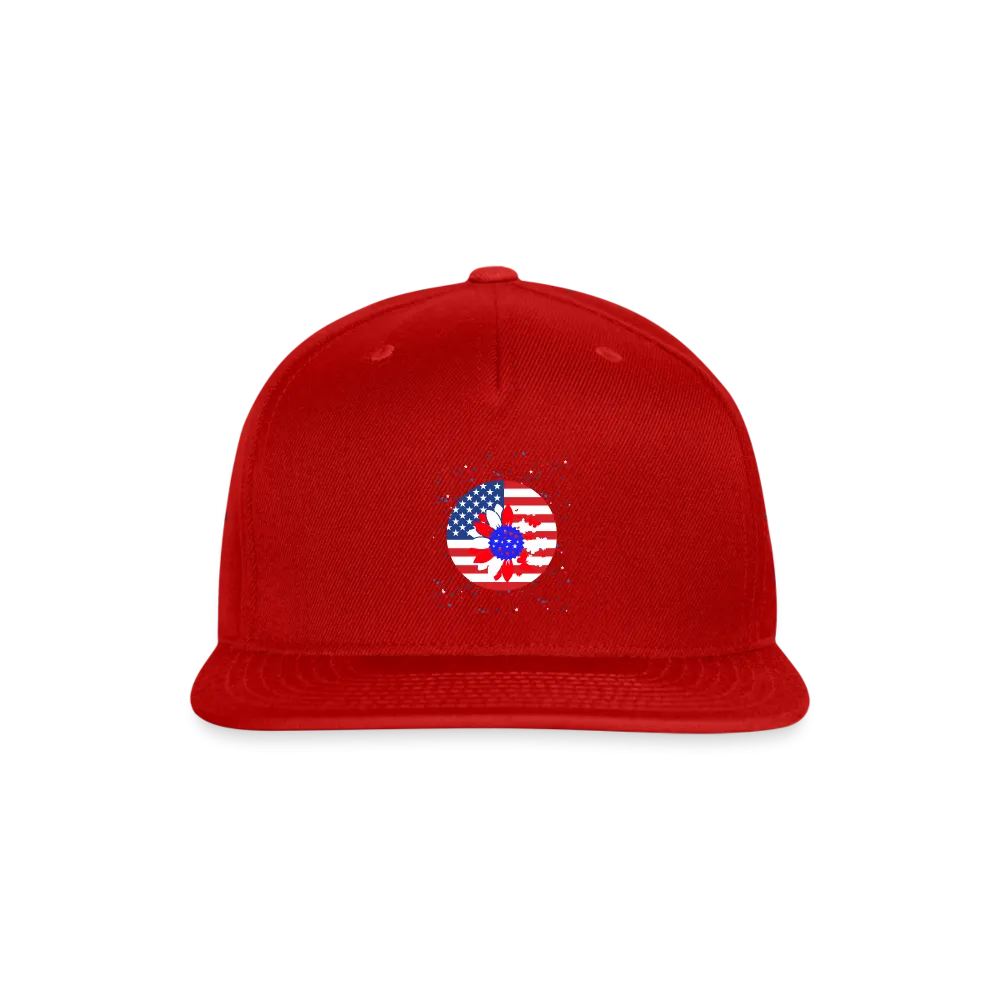 Petal Flag Snapback Baseball Cap - Ships from The US