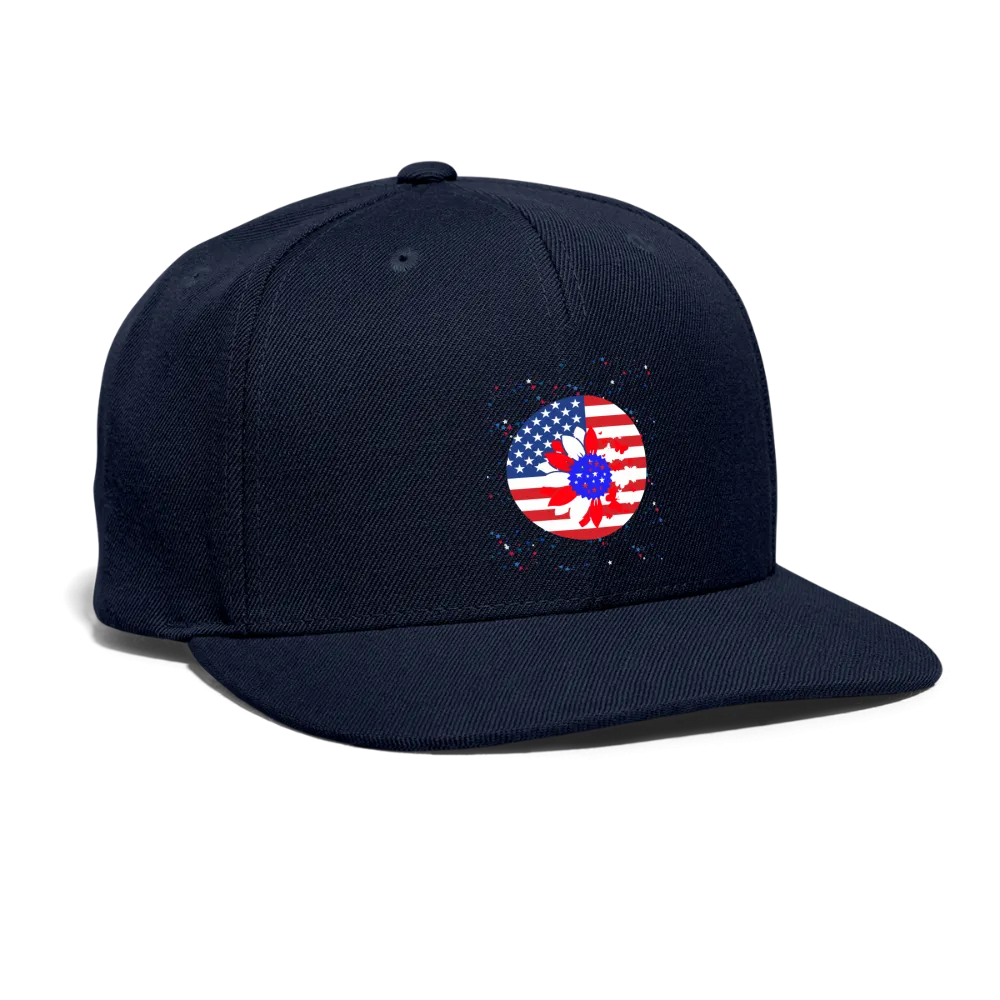 Petal Flag Snapback Baseball Cap - Ships from The US