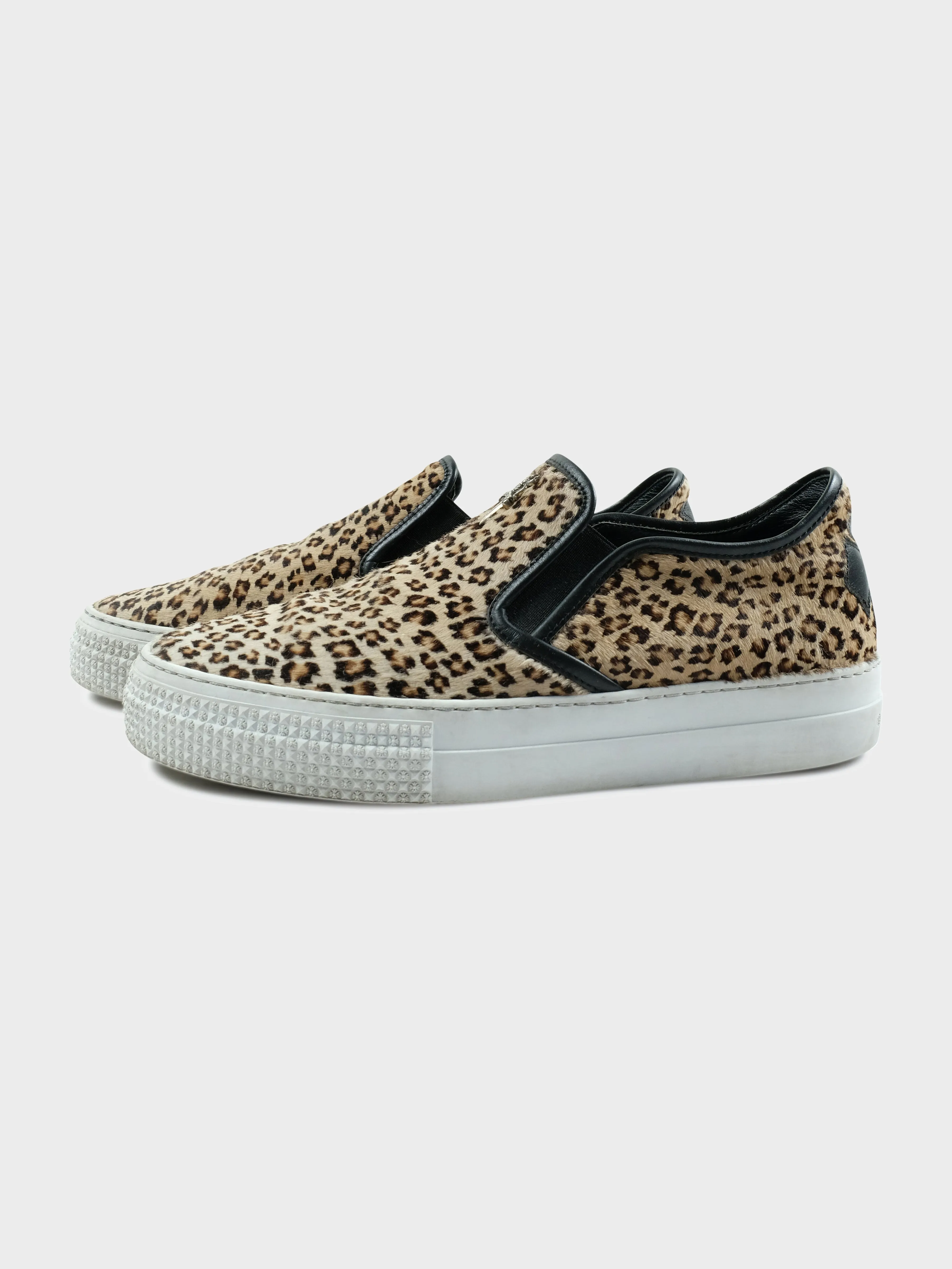 Pony Hair Cheetah Slip Ons