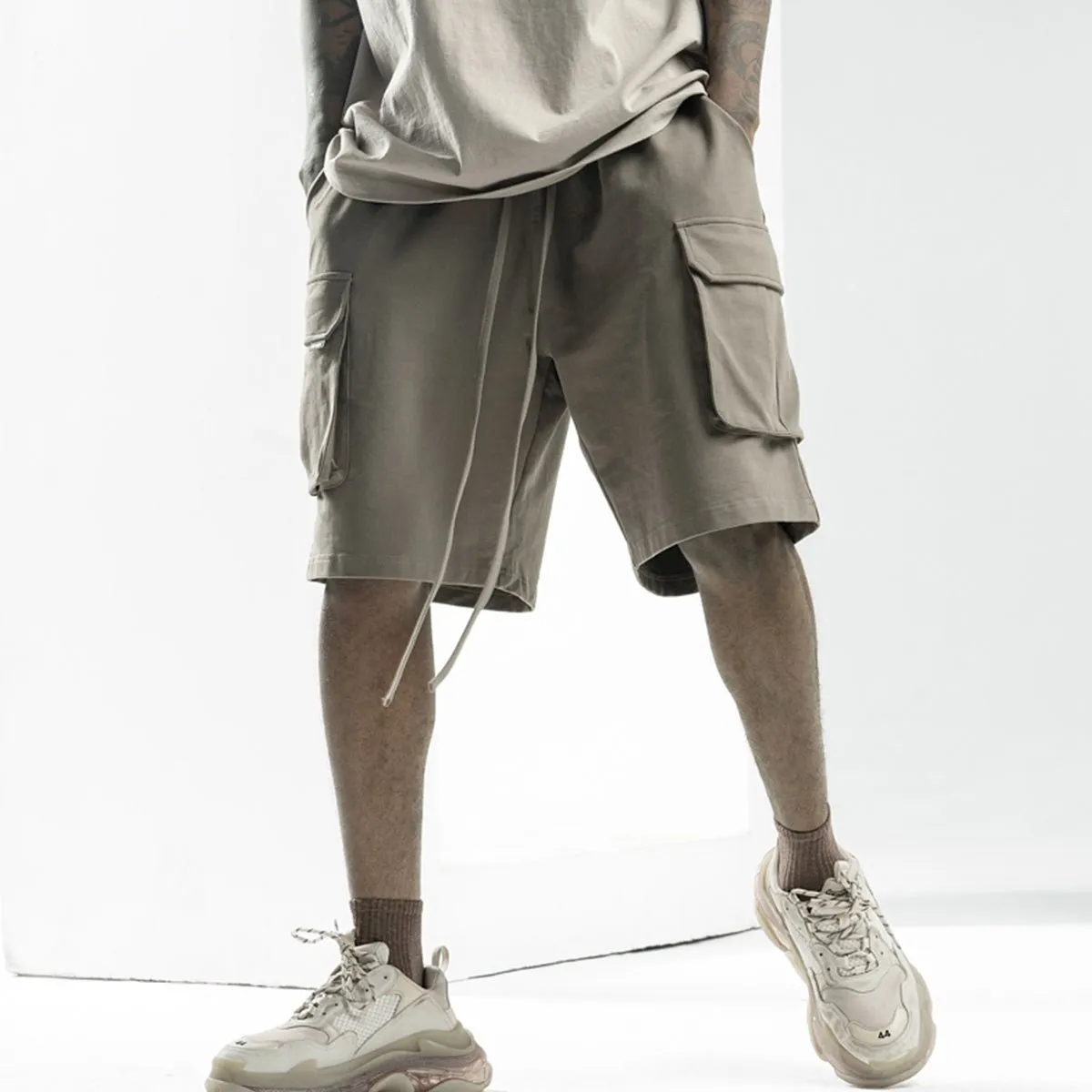 Safari Tech Khaki Utility Shorts