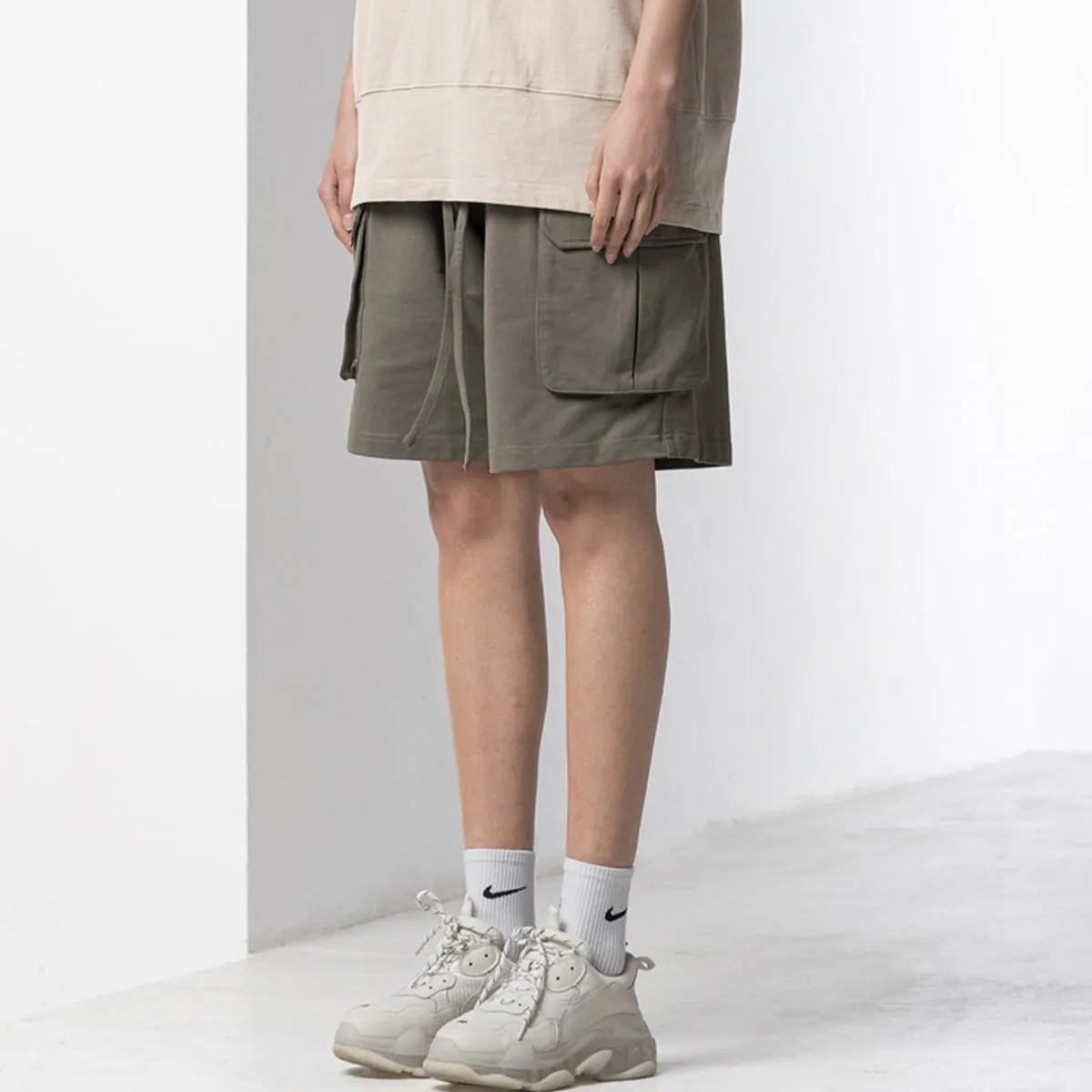 Safari Tech Khaki Utility Shorts