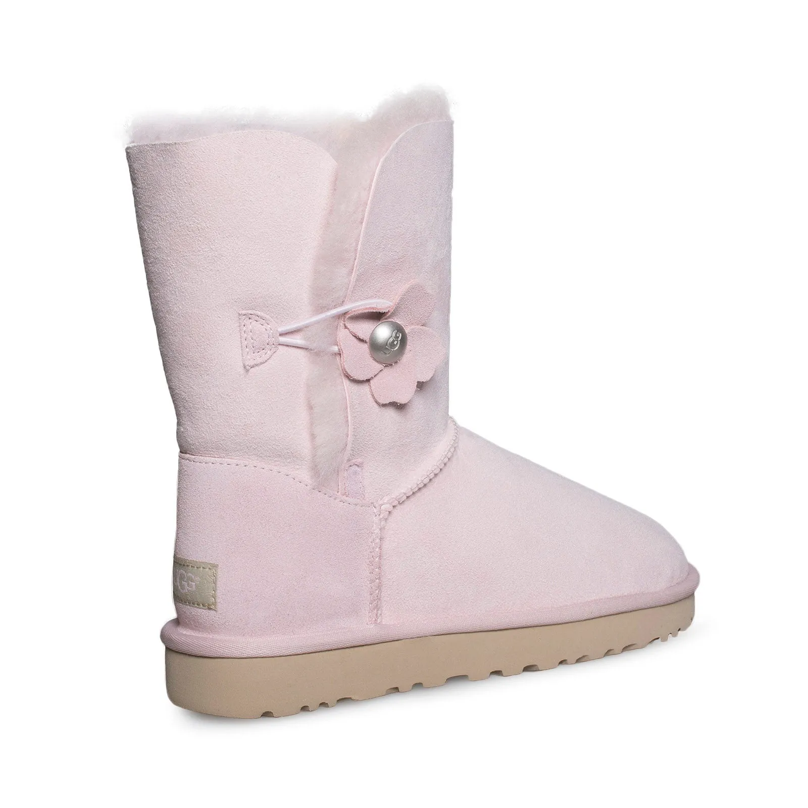 UGG Bailey Button Poppy Seashell Pink Boots - Women's