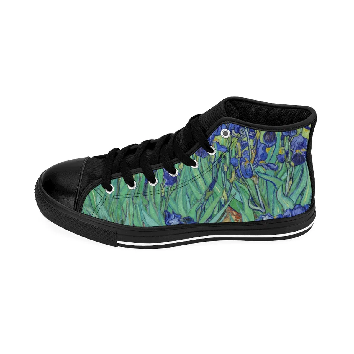 Women's High-top Sneakers in Van Gogh Irises