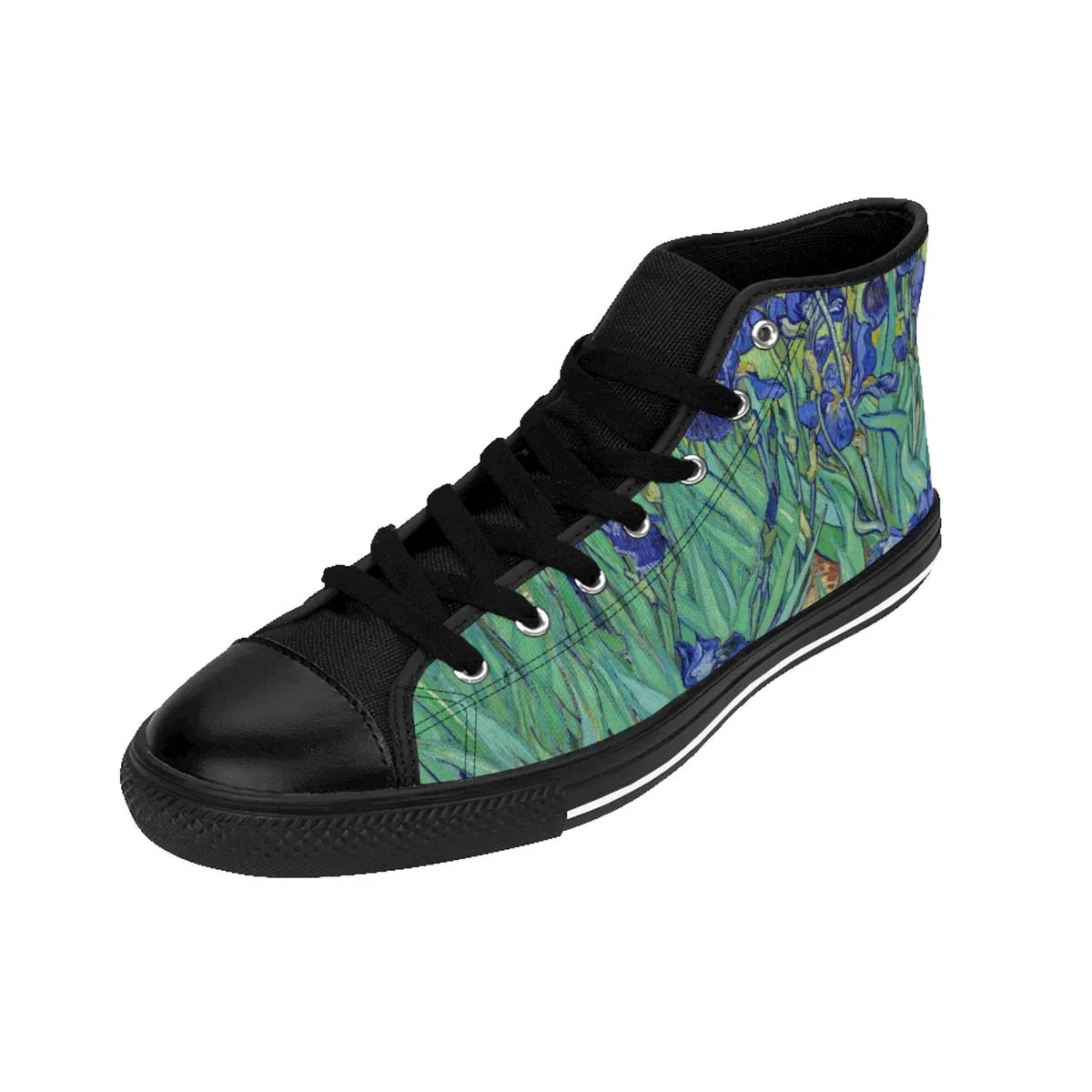 Women's High-top Sneakers in Van Gogh Irises