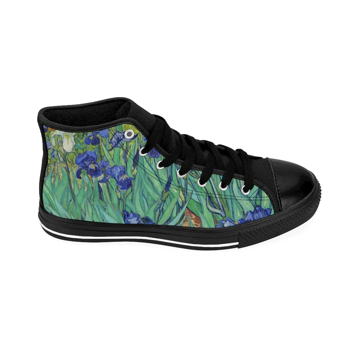 Women's High-top Sneakers in Van Gogh Irises