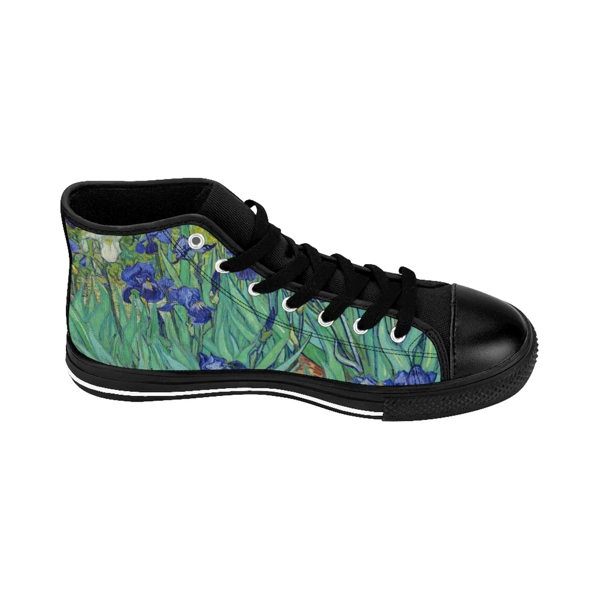 Women's High-top Sneakers in Van Gogh Irises