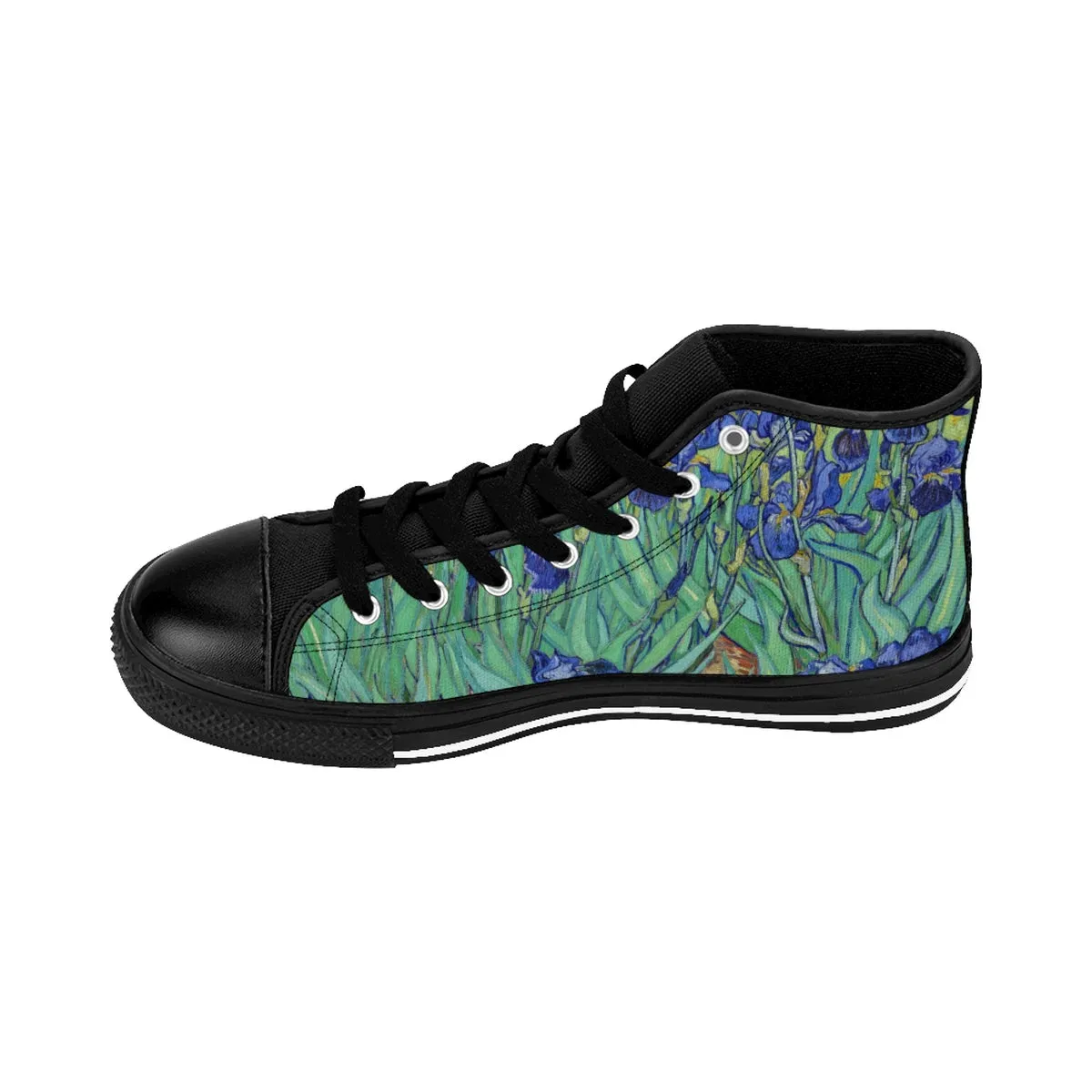 Women's High-top Sneakers in Van Gogh Irises